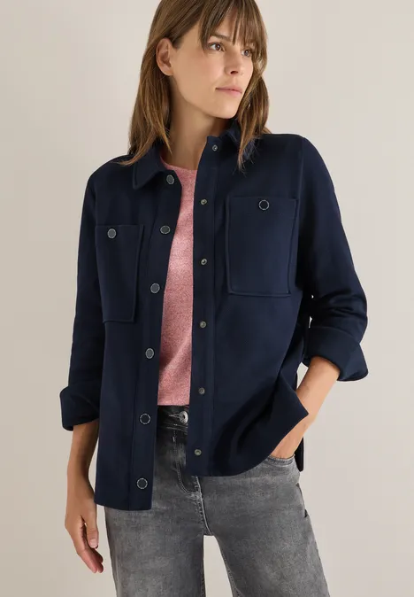 Overhemd met structuur urban dark blue