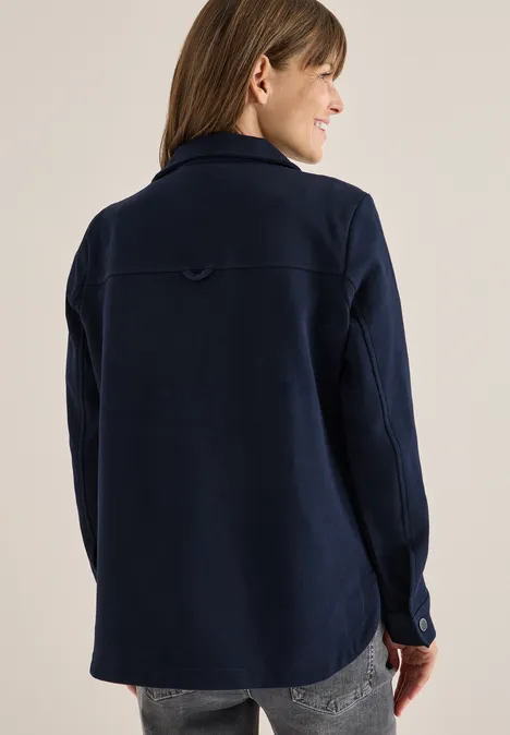 Overhemd met structuur urban dark blue