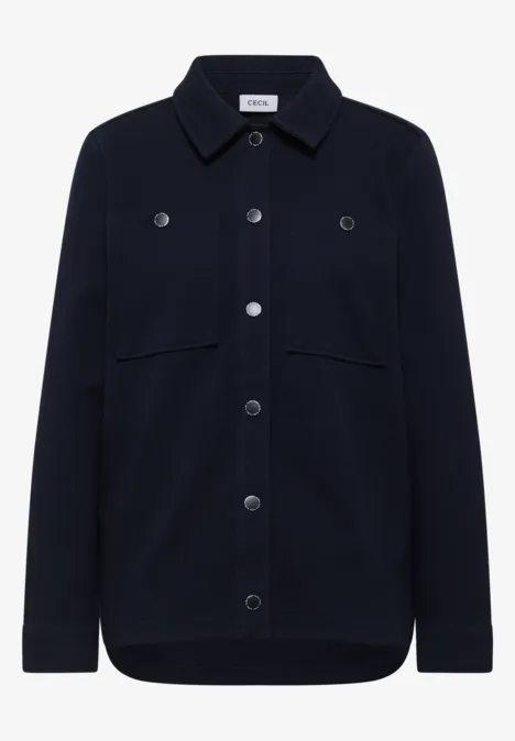 Overhemd met structuur urban dark blue