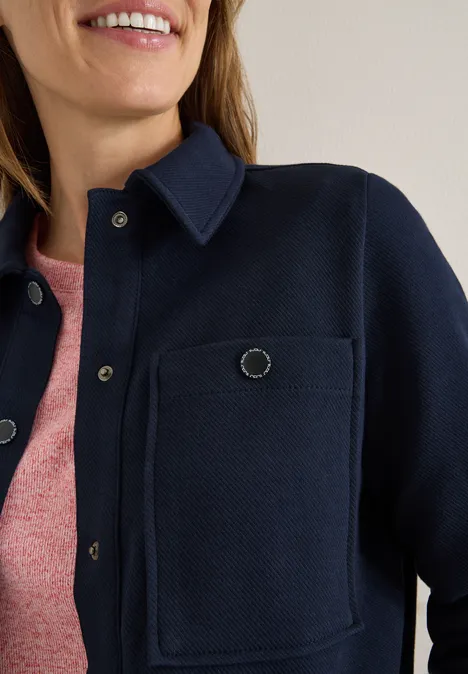 Overhemd met structuur urban dark blue