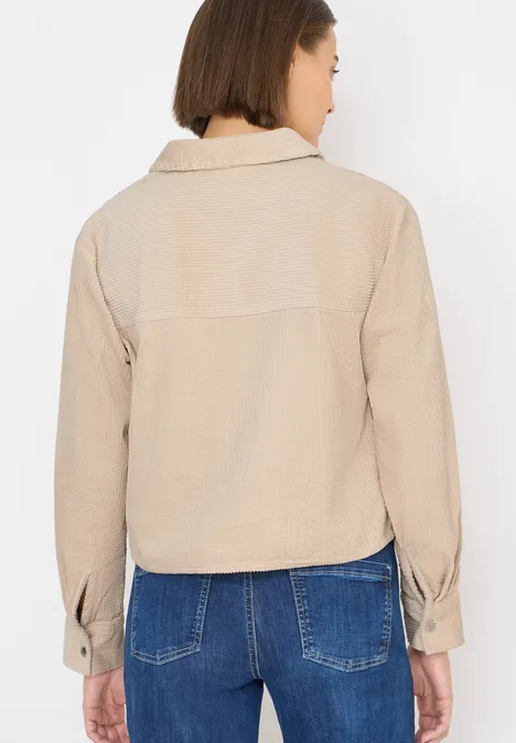 Sportive Cord-Jacke oat milk beige