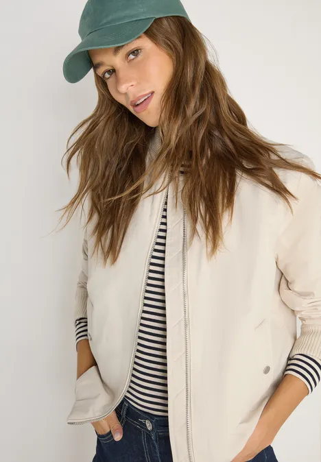 Sportowy Blouson dust beige