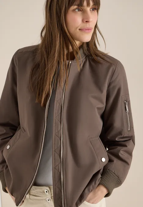 Blouson sportif mocha taupe