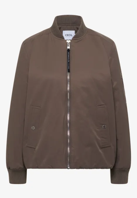 Blouson sportif mocha taupe