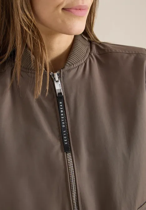 Blouson sportif mocha taupe