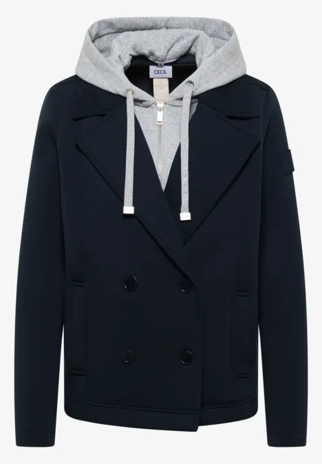 Trench-coat court blue navy