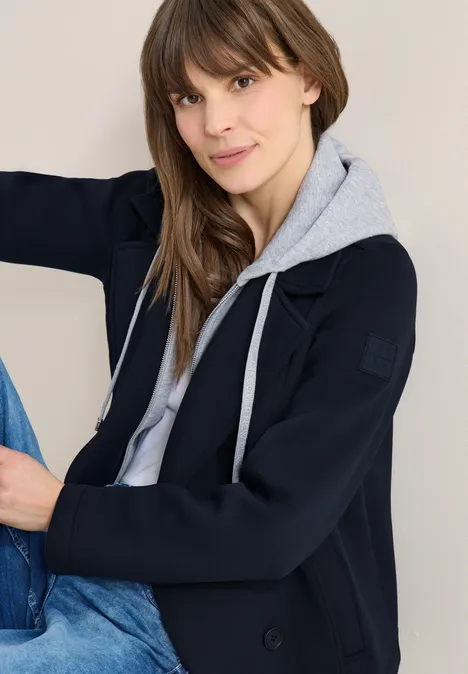 Trench-coat court blue navy