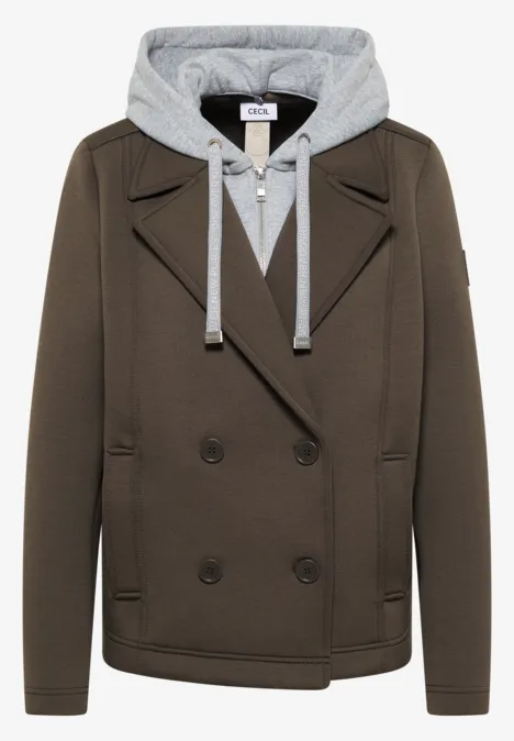 Trench-coat court mocha taupe