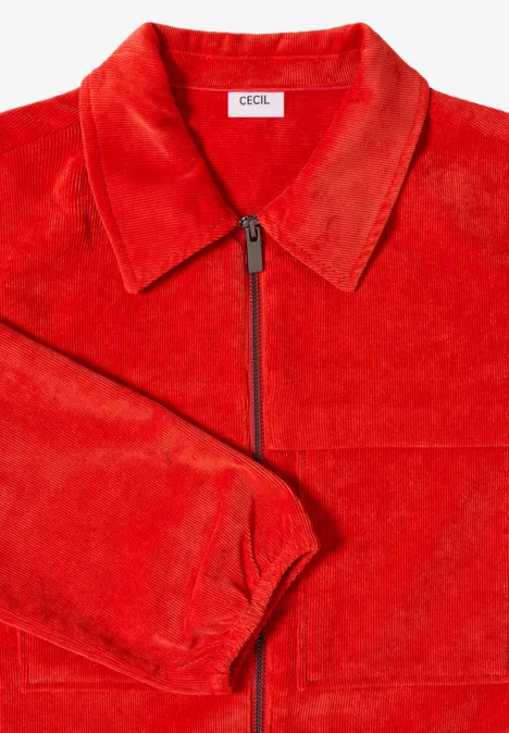 Cordjacke mit Tunnelzug pumkin orange Cordjacke mit Tunnelzug pumkin orange