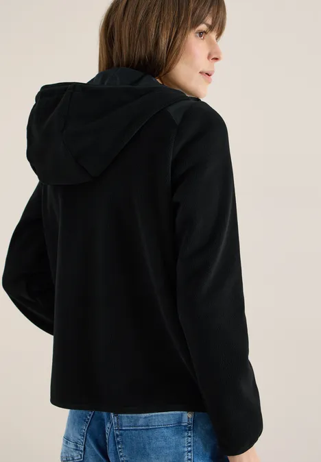 Kapuzenjacke Black