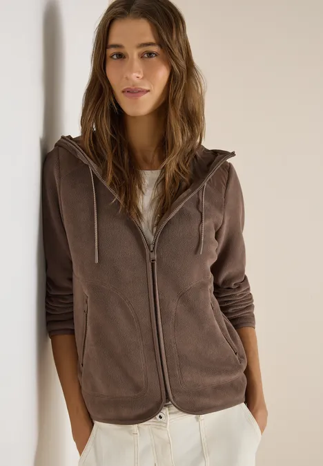 Kapuzenjacke urban taupe