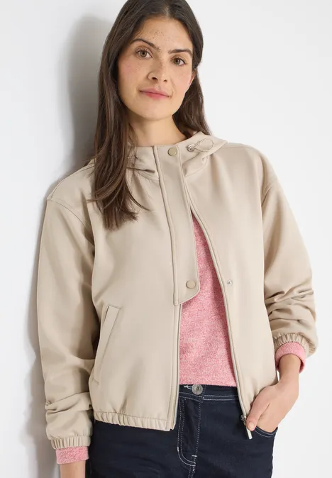 Blouson moderne grain beige Blouson moderne grain beige