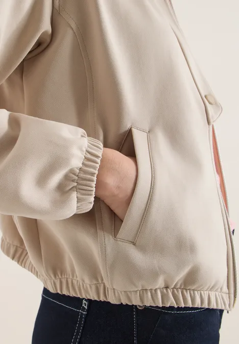 Blouson moderne grain beige Blouson moderne grain beige