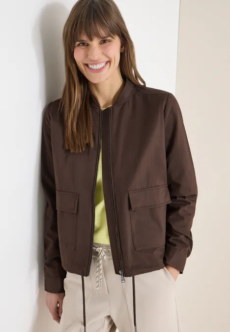 Kurze Jacke macchiato brown