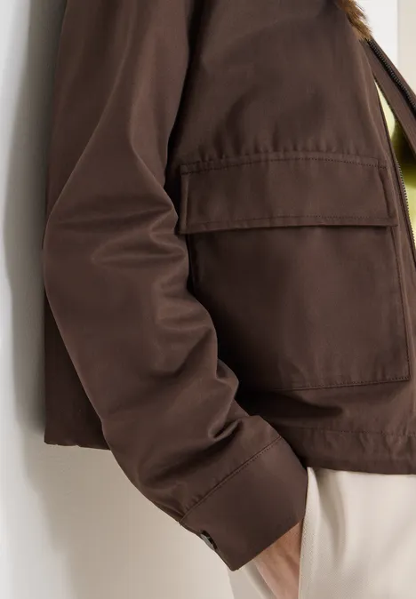 Kurze Jacke macchiato brown