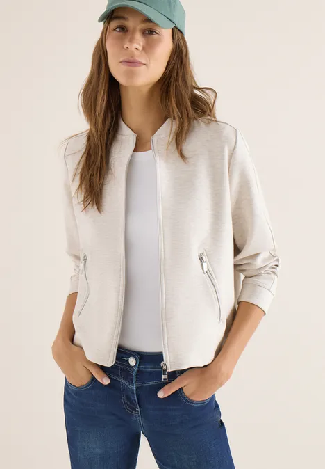 Sweat Blouson pearl beige melange Sweat Blouson pearl beige melange