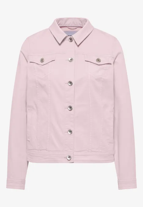 Veste en jean au look colored denim light blush rose