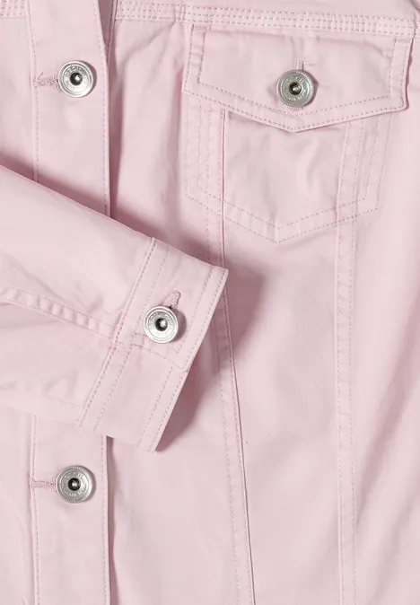 Veste en jean au look colored denim light blush rose