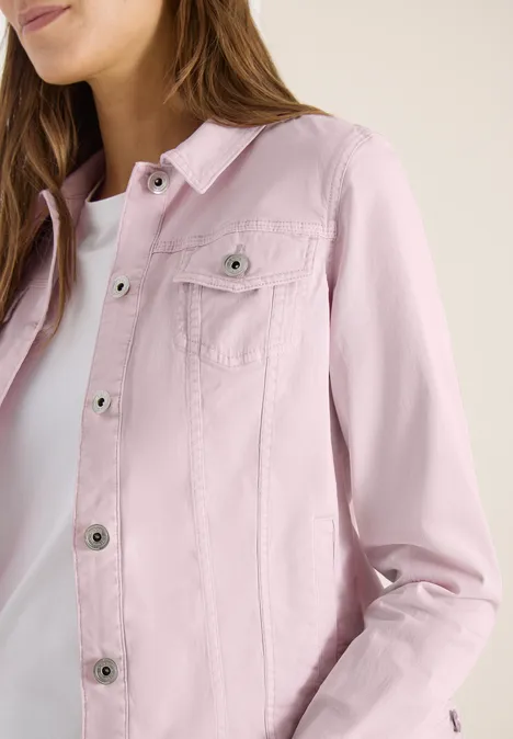Veste en jean au look colored denim light blush rose