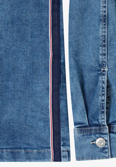 Survêtement avec patte de boutonnage light blue used wash