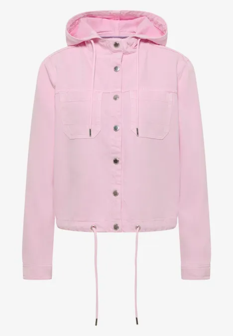 Kurtka z kapturem light blush rose