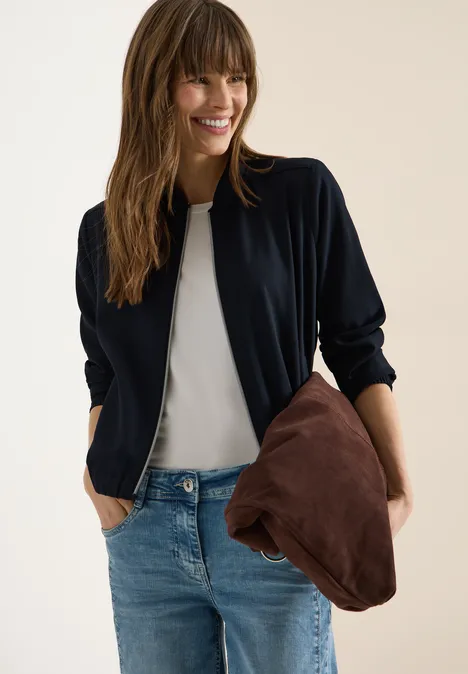 Blouson z brokatowymi paskami universal blue