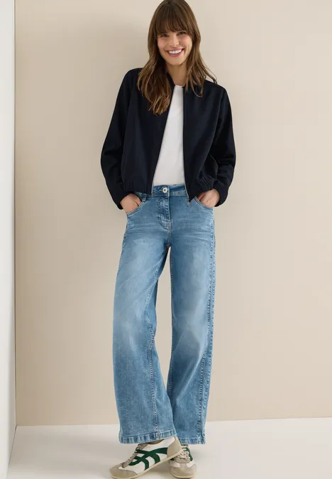 Blouson z brokatowymi paskami universal blue