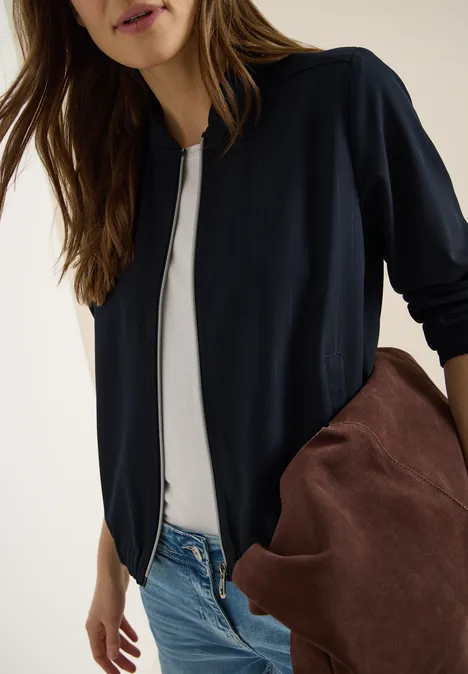 Blouson z brokatowymi paskami universal blue