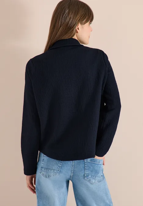 Overshirt mit Brusttaschen und Struktur universal blue