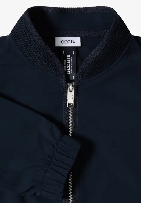 Blouson mit Tunnelzug und Mesh-Details universal blue