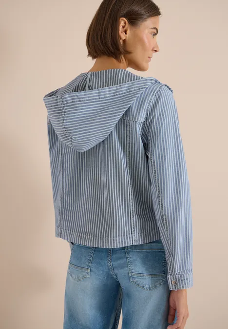 Survêtement avec capuche et rayures mid blue wash Survêtement avec capuche et rayures mid blue wash