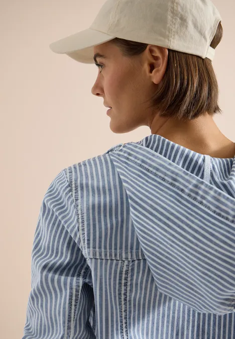 Survêtement avec capuche et rayures mid blue wash Survêtement avec capuche et rayures mid blue wash