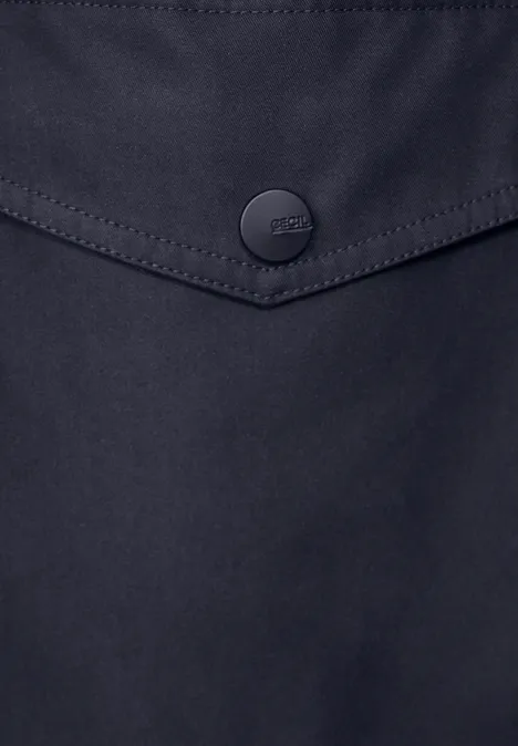 Moderne Trench-Weste deep blue
