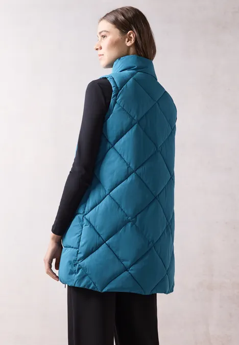 Lange Weste nordic aqua blue