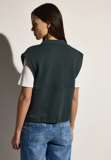 Sweat Weste slate khaki