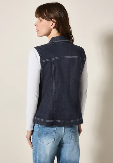 Jeansweste rinsed wash