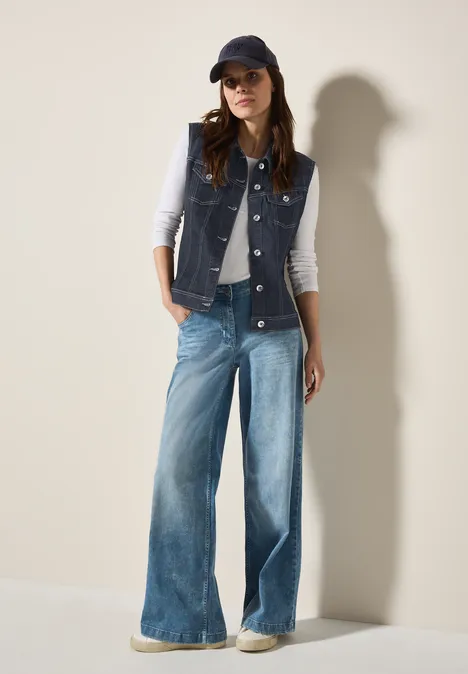 Jeansweste rinsed wash