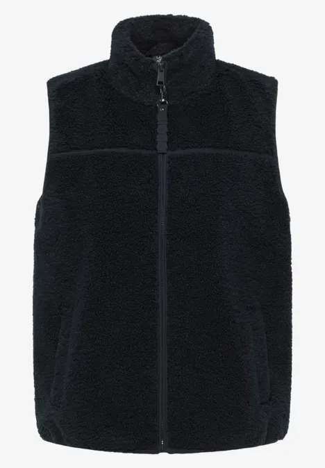 Kurze Teddy-Weste dark navy blue