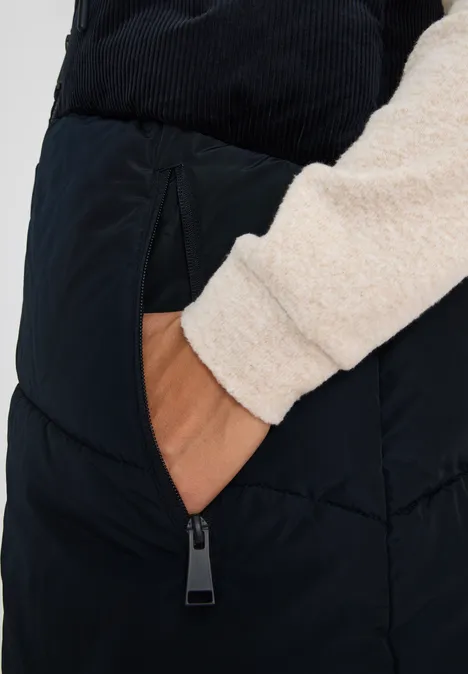 Cordmix Puffer Weste dark navy blue
