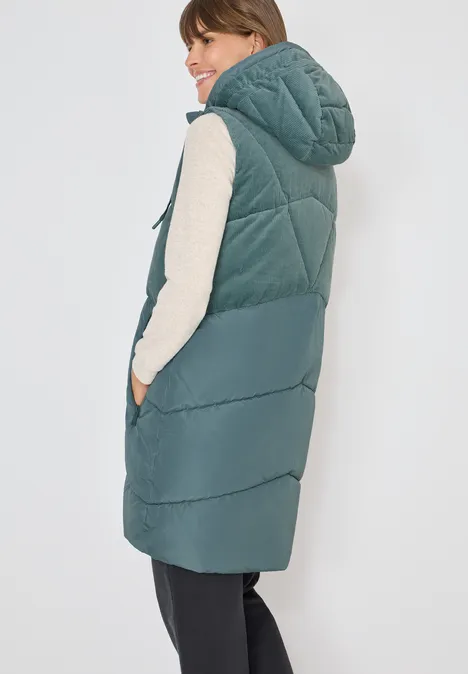 Cordmix Puffer Weste ice hill green