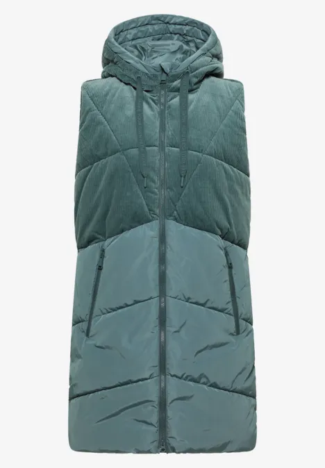 Cordmix Puffer Weste ice hill green