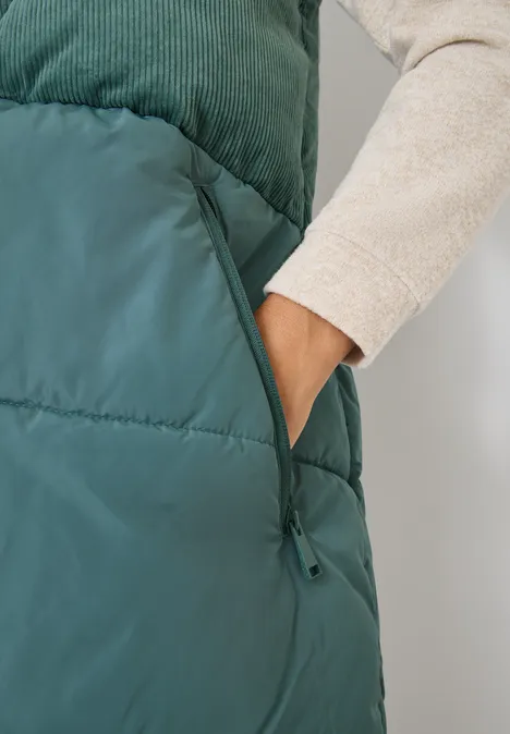 Cordmix Puffer Weste ice hill green