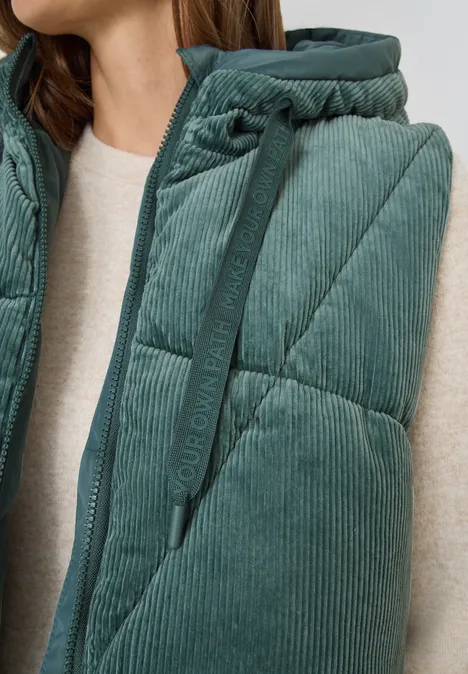 Cordmix Puffer Weste ice hill green