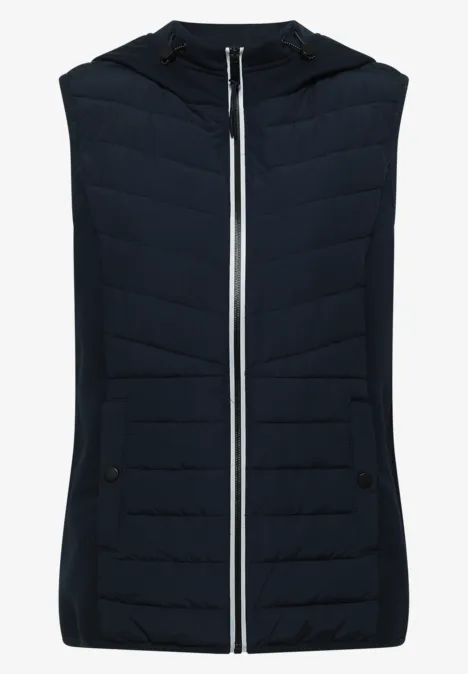 Hoodie vest blue navy