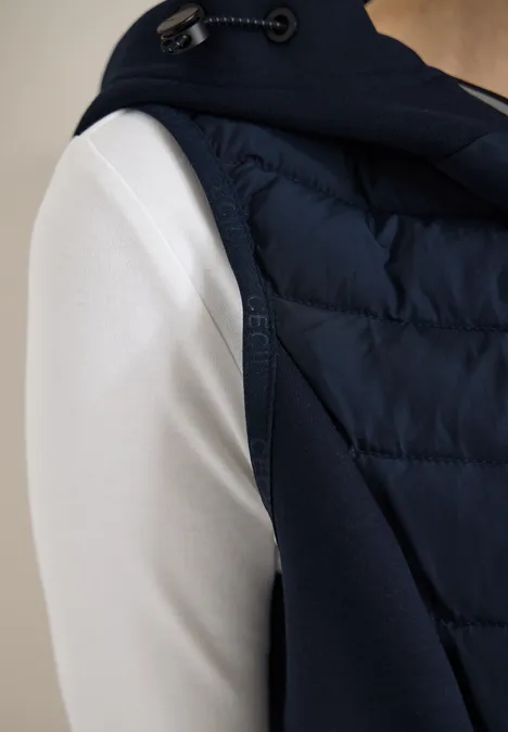 Hoodie vest blue navy