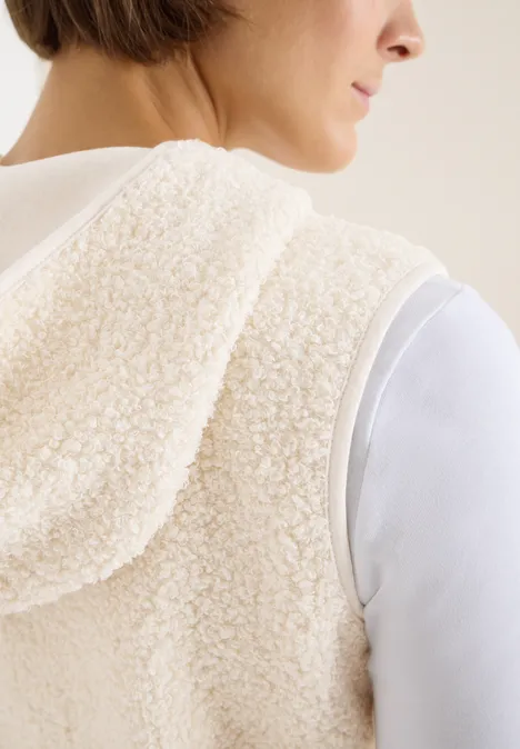 Gilet Teddy Troyer teddy vanilla white