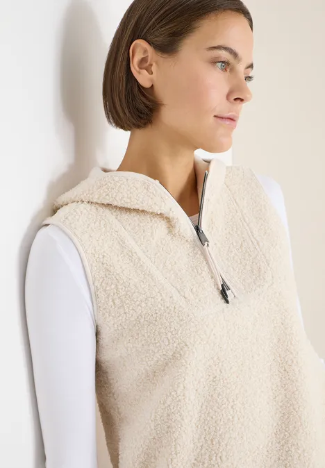 Gilet Teddy Troyer teddy vanilla white