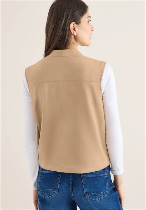 Blouson Weste golden camel
