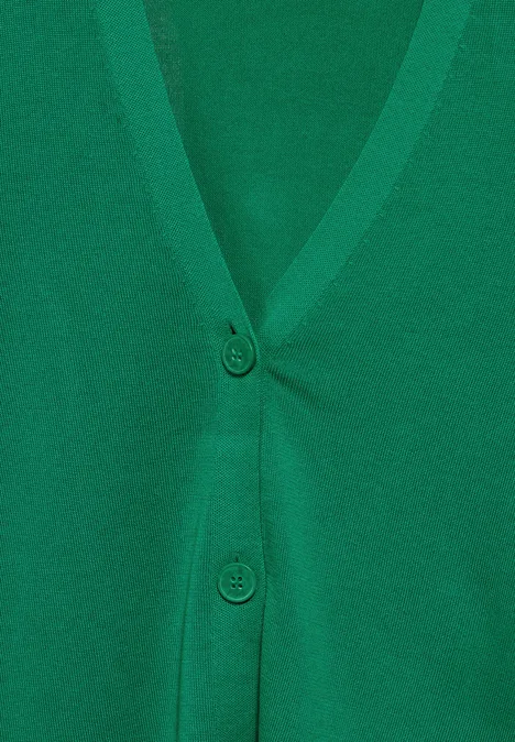 Feinstrickcardigan malachite green