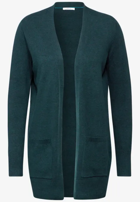 Langer Cardigan fir green melange
